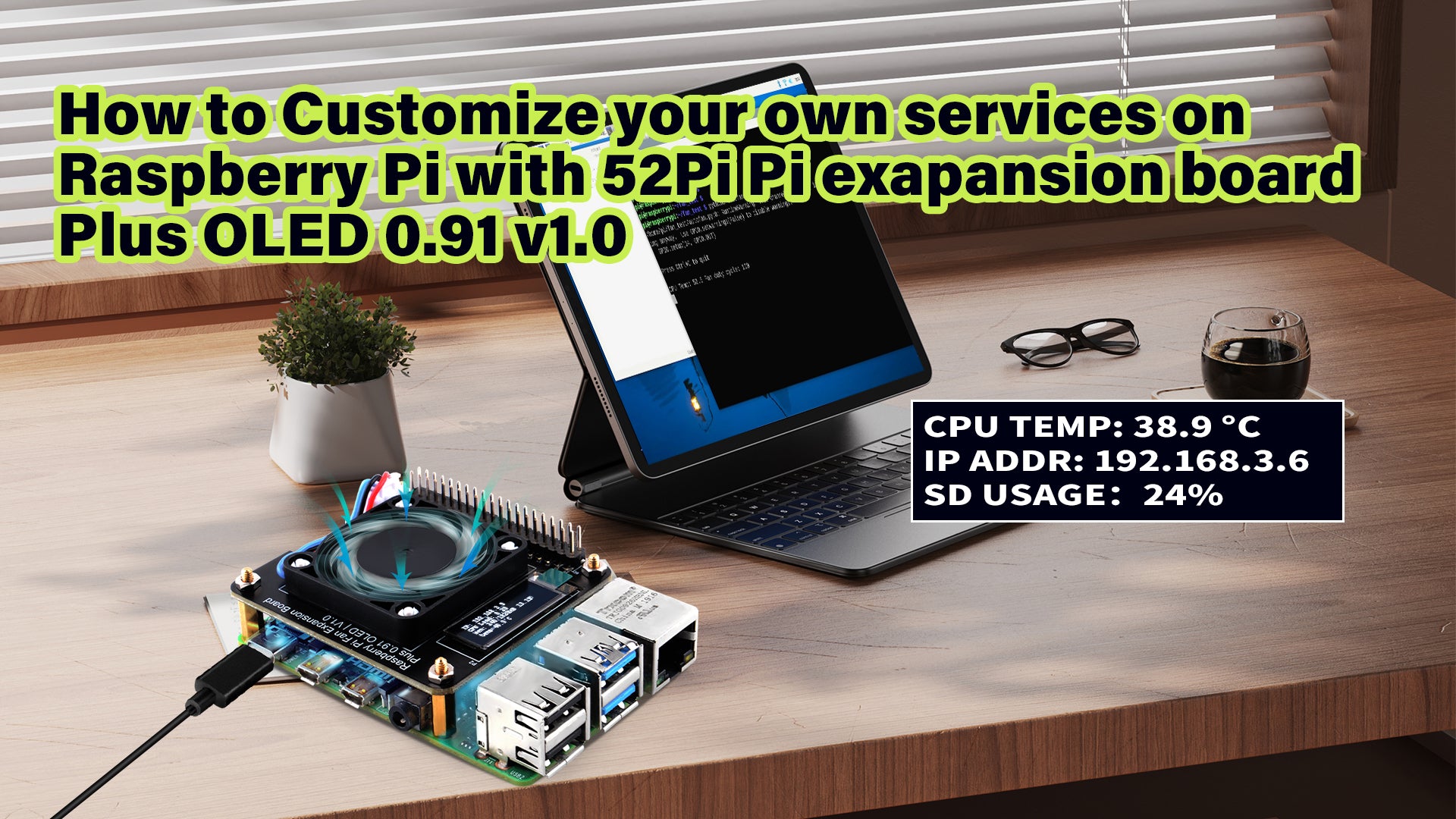 How to use 52Pi Pi expansion board plus on Raspberry Pi by using Python language?