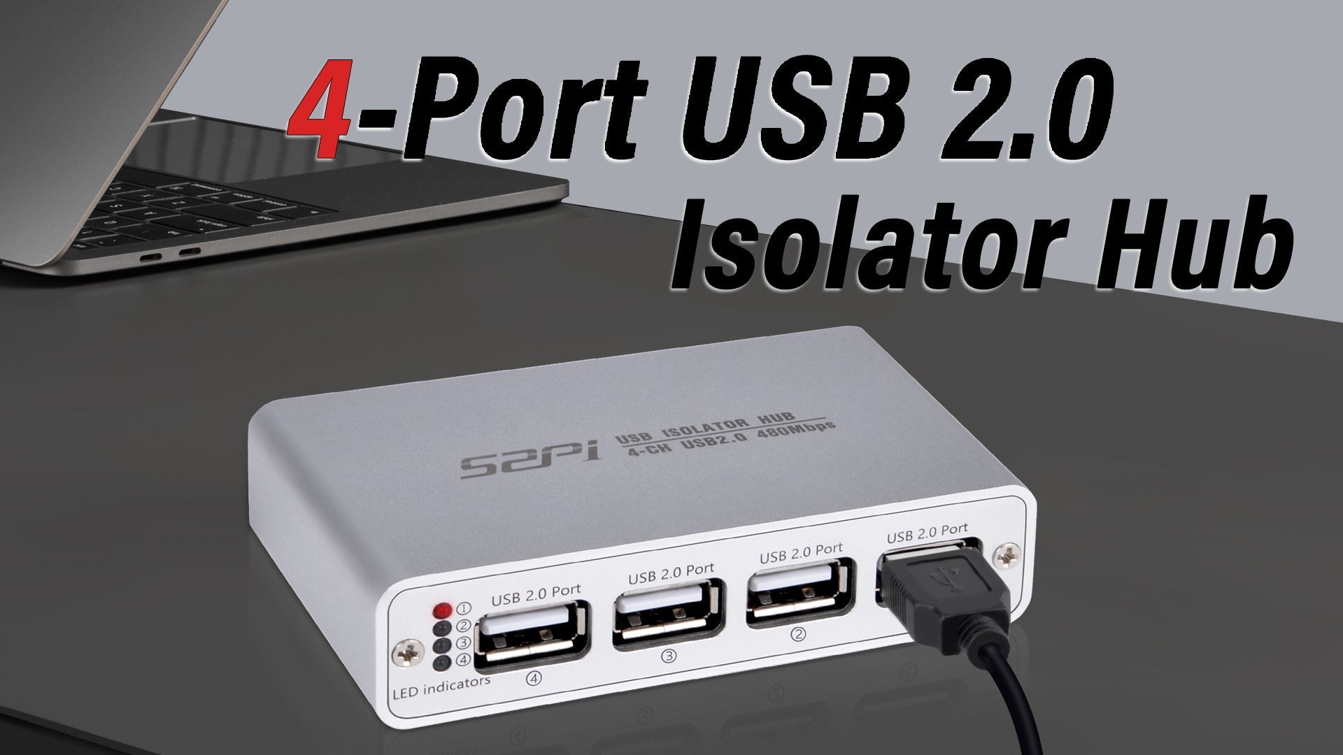 52Pi USB Digital Isolation HUB High-Speed