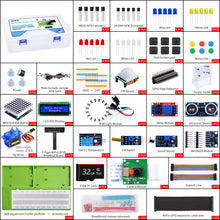 52Pi Raspberry Pi Complete Starter Kit DIY Electronic Project LED Sensor Breadboard Jump Wire LCD Display Module