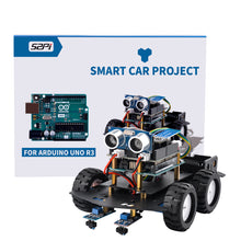 52Pi UNO R3 Smart Robot Car Kit for Arduino, STEM Programming Education Electronic Kit/Science Coding Kit with UNO R3 Board