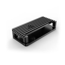 Black Aluminum CNC Case Shell Cover Enclosure Kit with Heatsink, USB Cable HDMI Adapter for Respberry Pi Zero 2W Passive Cooling