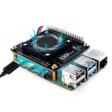 52Pi Raspberry Pi Cooling Fan Expansion Board Plus 0.91 OLED V1.0 Compatible for Raspberry Pi 5/4B/3B+/3B/2B
