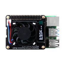 52Pi Raspberry Pi Cooling Fan Expansion Board Plus 0.91 OLED V1.0 Compatible for Raspberry Pi 5/4B/3B+/3B/2B