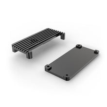 Black Aluminum CNC Case Shell Cover Enclosure Kit with Heatsink, USB Cable HDMI Adapter for Respberry Pi Zero 2W Passive Cooling