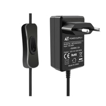 52Pi 5V 3.6A EU Plug Power Supply Adapter with Switch-on/off Cable