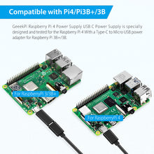 52Pi 5V 3.6A EU Plug Power Supply Adapter with Switch-on/off Cable