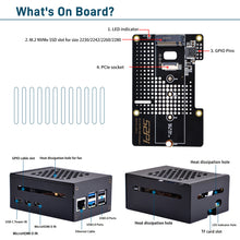 52Pi Starter Kit for Raspberry Pi 8GB, Includes Raspberry Pi 5 8GB Board, N04 M.2 NVMe SSD PCIe Peripheral Board, Metal Case with Active Cooler, 64GB SD Card, HDMI Cable & 27W USB C Power Supply for Raspberry Pi 5