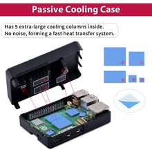 52Pi Armor Case V5 Black Aluminum Alloy Passive Cooling Enlosure Shell for Raspberry Pi 5