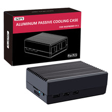 52Pi Aluminum Passive Cooling Case Black Enlosure Shell for Raspberry Pi 5