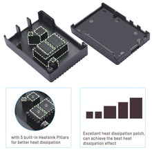 52Pi Aluminum Passive Cooling Case Black Enlosure Shell for Raspberry Pi 5