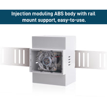 DIN Rail ABS Case with Offical Heat Sink for Raspberry Pi 5, Modular Box for Electrical Panels, Pi 5 Active Cooler for Raspberry Pi 5 8GB/4GB