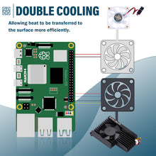 DIN Rail ABS Case with Armor Lite V5 Cooler for Raspberry Pi 5