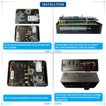 DeskPi Lite M.2 Case with M.2 SATA SSD Expansion Board for Raspberry Pi 4B, with Power Button/ Heatsink with PWM Fan/ Dual Full-Size HDMI/Extra Two USB Ports
