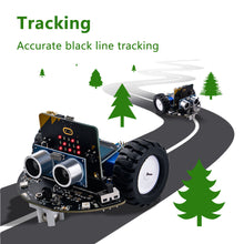 DeskPi MicroCar for Micro:Bit 0.96" OLED Display Sensors Ultrasonic Pre-wired Programming