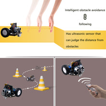 DeskPi MicroCar for Micro:Bit 0.96" OLED Display Sensors Ultrasonic Pre-wired Programming