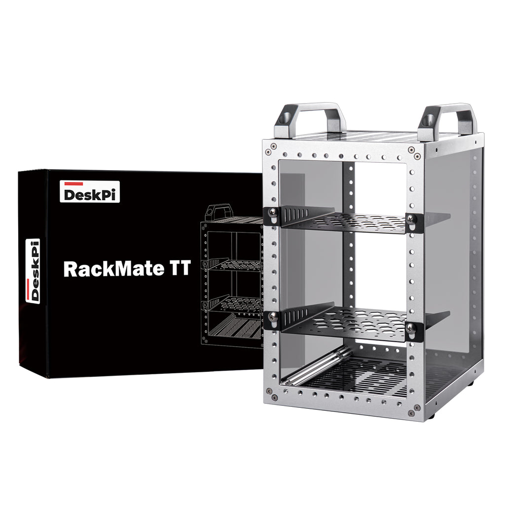 DeskPi RackMate Mini Server Cabinet, TT Rackmount for Network