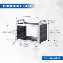 DeskPi RackMate Mini Server Cabinet, TT Rackmount for Network, Mini PC, Servers, Audio, and Video Equipment