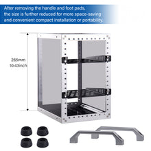 DeskPi RackMate Mini Server Cabinet, TT Rackmount for Network, Mini PC, Servers, Audio, and Video Equipment