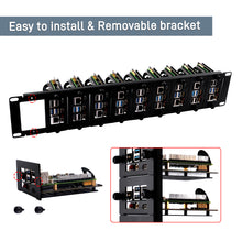 52Pi 19 Inch 2U Rack Mount for Raspberry Pi5 with 10 PCIE NVME Expansion Board Supports M.2 NVMe SSDs
