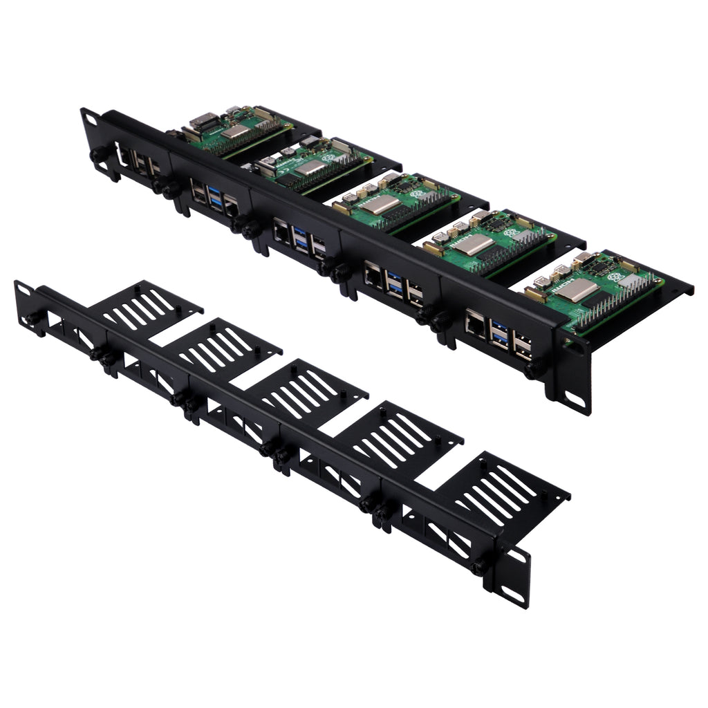 52Pi 19 Inch Removable 1U Rack Mount with 5 Mounting Ports for