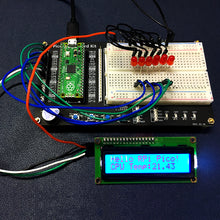 52Pi Breakout Kit Built-In LED lights Buttons Buzzer Half-size Breadboard for Raspberry Pi Pico/Pico W