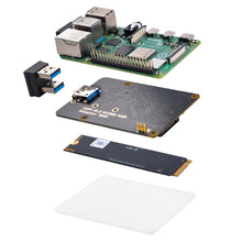 52Pi M.2 NVME SSD Storage Expansion Board for Raspberry Pi 4, Only Support M.2 NVME SSD (Pi Board or M.2 NVME SSD NOT Included)
