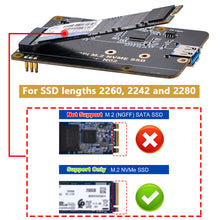 52Pi M.2 NVME SSD Storage Expansion Board for Raspberry Pi 4, Only Support M.2 NVME SSD (Pi Board or M.2 NVME SSD NOT Included)
