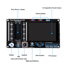 52Pi Raspberry Pi Pico/Pico W Breadboard Kit with 3.5 Inch Touch Screen Display LED Indicator On Board