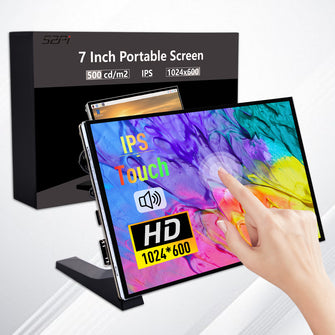 7 inch 1024x600 60Hz IPS Capacitive Touch Screen with speakers for Raspberry Pi Windows PC