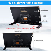 52Pi 10.1 Inch 1024*600 Capacitive IPS Display 60Hz portable Screen Monitor for Raspberry Pi Windows PC (No Touch)