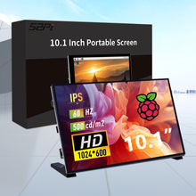 52Pi 10.1 Inch 1024*600 Capacitive IPS Display 60Hz portable Screen Monitor for Raspberry Pi Windows PC (No Touch)
