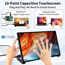 52Pi 10.1 inch 1024x600 60Hz IPS Capacitive Touch Screen with speakers for Raspberry Pi 5