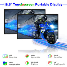 52Pi 18.5 Inch 1920x1080 Capacitive Touch Screen 100-120Hz IPS Display Portable Screen Monitor, Supports Installation of Raspberry Pi 5/4B/3B/3B+