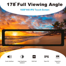 52Pi 11.26 Inch Capacitive Touch Screen 1920X440 HDMI Display Screen with Audio Interface for Raspberry Pi 5/4B/3B/3B+