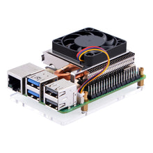 52Pi Ultra Thin ICE Tower Cooler for Raspberry Pi 5, Low profile Cooler Silent Cooling Fan for Raspberry Pi 5