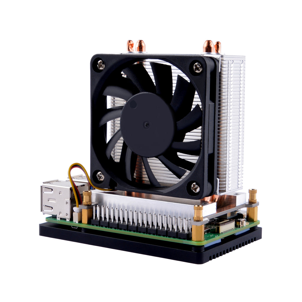 pi-kopi-ページ Raspberry Pi 4 B / 3B+ ICE Tower CPU RGB LED Light Cooling Fan