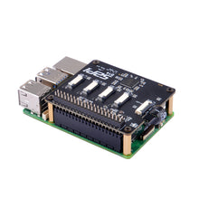 52Pi B14 Quad FPC PCIe HAT for Raspberry Pi 5, B14 HAT 1 to 4 PCIe Interface with 40Pin GPIO Pin Header for Raspberry Pi 5