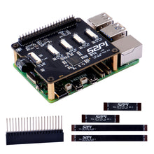52Pi B14 Quad FPC PCIe HAT for Raspberry Pi 5, B14 HAT 1 to 4 PCIe Interface with 40Pin GPIO Pin Header for Raspberry Pi 5