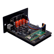 52Pi 4 USB-Channel 5V Power Supply Module for Raspberry Pi Pico, 0.91-inch OLED Screen, Compatible with 1U Rack Mounting