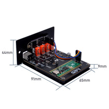 52Pi 4 USB-Channel 5V Power Supply Module for Raspberry Pi Pico, 0.91-inch OLED Screen, Compatible with 1U Rack Mounting