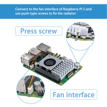 Raspberry Pi 5 Cooling Fan Official Active Cooler Aluminium Heatsink