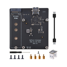 52Pi X876 NVMe M.2 SATA SSD NAS Expansion Board for Raspberry Pi 4 | Support Key-M 2280 SSD