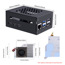 52Pi Raspberry Pi 5 Metal Case with Cooling Fan and Heatsinks Support PCle M.2 NVMe Shield Top X1001