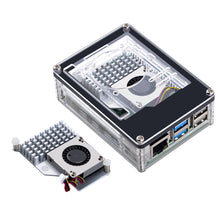 52Pi Acrylic Case 9 Layers Transparent Enlosure With Cooling Fan Heatsink for Raspberry Pi 5