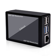 52Pi 3.5 inch HDMI Touch Screen with Case for Raspberry Pi 5, with Official Pi 5 Active Cooler, 320x480 Monitor TFT LCD Display for Raspberry Pi 5