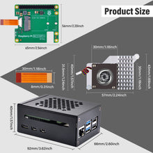 52Pi Metal Case for Raspberry Pi 5,with M.2 HAT+ and Raspberry Pi Active Cooler for Raspberry Pi 5