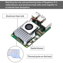 52Pi Metal Case for Raspberry Pi 5,with M.2 HAT+ and Raspberry Pi Active Cooler for Raspberry Pi 5