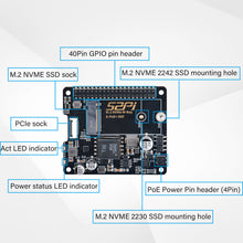 52Pi M.2 NVME M-KEY PoE+  Hat with Official Pi 5 Active Cooler for Raspberry Pi 5, Support M.2 NVMe SSD 2230 2242