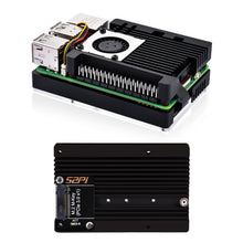 Armor Case with M.2 M-key PCIe3.0 x1 adapter for Raspberry Pi 5, Supports M.2 NVMe SSDs 2230,2242,2260,2280