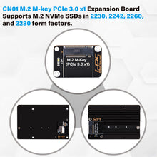 Armor Case with M.2 M-key PCIe3.0 x1 adapter for Raspberry Pi 5, Supports M.2 NVMe SSDs 2230,2242,2260,2280